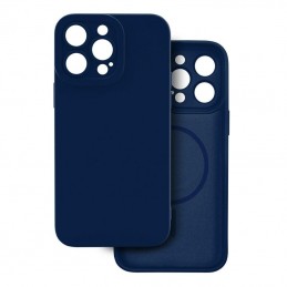 cover  silicone iphone 16 pro blu compatibile magsafe