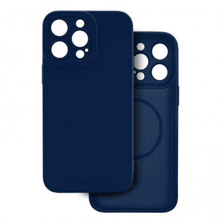 cover  silicone iphone 16 pro max blu compatibile magsafe