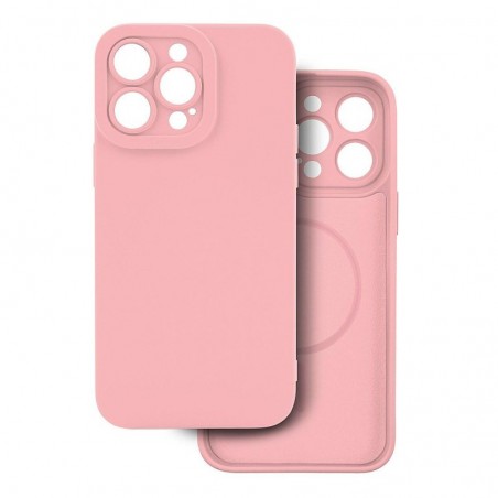 cover  silicone iphone 16 pro max rosa compatibile magsafe