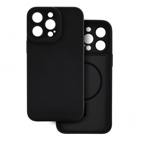 cover  silicone iphone 16 pro nera compatibile magsafe