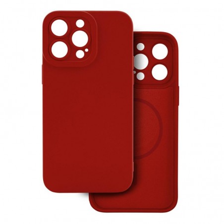 cover  silicone iphone 16 pro rossa compatibile magsafe