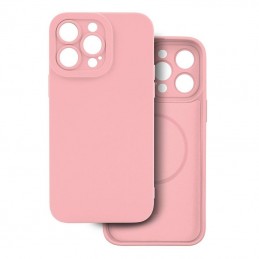 cover  silicone iphone 16 rosa compatibile magsafe