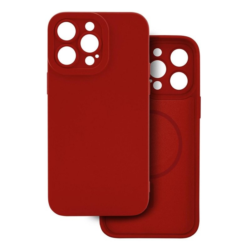 cover  silicone iphone 16 rossa compatibile magsafe