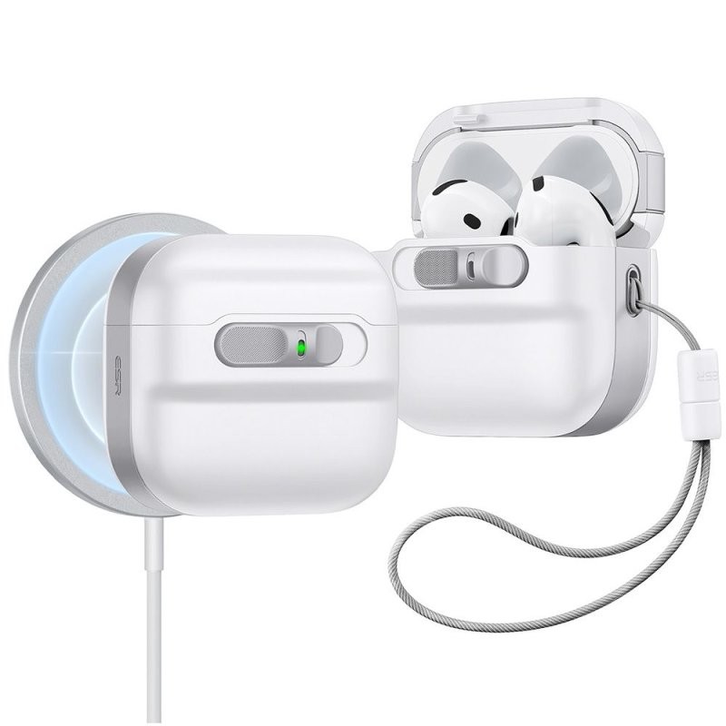 custodia per airpods 4° generazione magsafe bianca