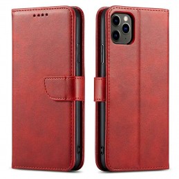 custodia book magnetica per oppo reno 12f rossa