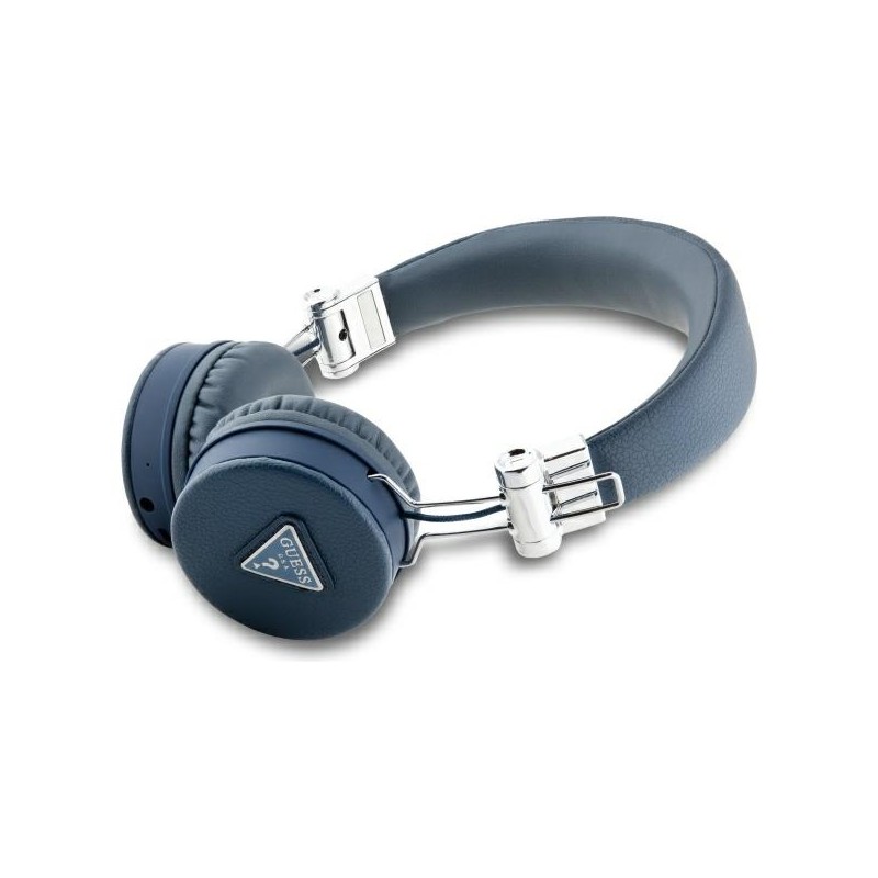 cuffia guess bluetooth con microfono blu con enc