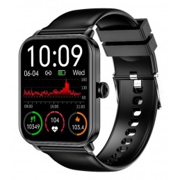 smartwatch con display da 1,83 classe di protezione IP68 con chiamata Bluetooth, nero