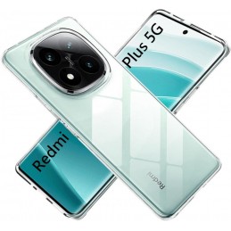 custodia in tpu xiaomi redmi note 14+ trasparente