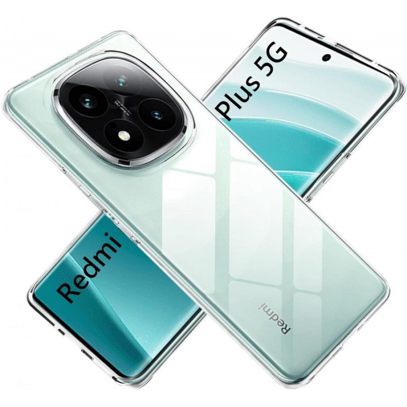 custodia in tpu xiaomi redmi note 14+ trasparente