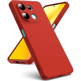 custodia in tpu per xiaomi redmi 13 5G rossa
