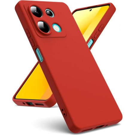 custodia in tpu per xiaomi redmi 13 5G rossa