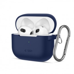 cover per airpods 3 blu con moschettone