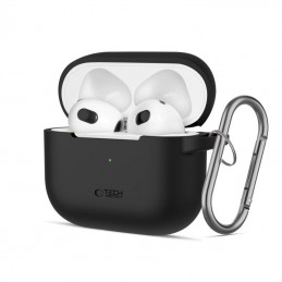 cover per airpods 3 nera con moschettone