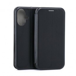 book iphone 16 con porta carte di credito chiusura magnetica nera