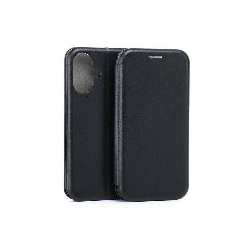 book iphone 16 con porta carte di credito chiusura magnetica nera