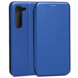 book magnetica s24 fe con porta carte di credito blu