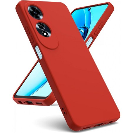 cover in silicone per oppo a60 rossa
