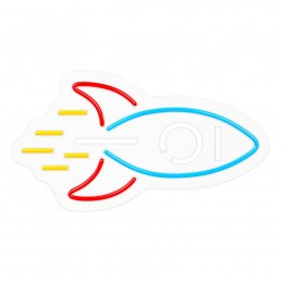 led wall neon sturn multicolor usb dimensioni 230x20x420