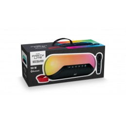 speaker bluetooth luminoso 50w tws multicolor lettore usb equalizzatore microfono senza fili incluso