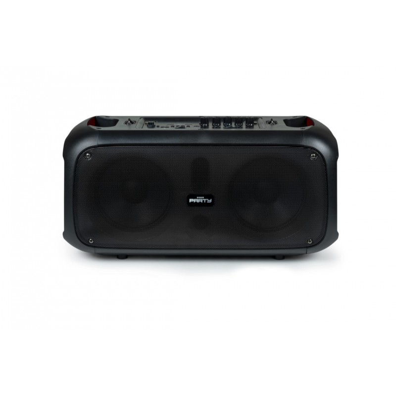 party speaker bluetooth potenza massima 200 Watt con doppio woofer led multicolor microfono telecomando  incluso