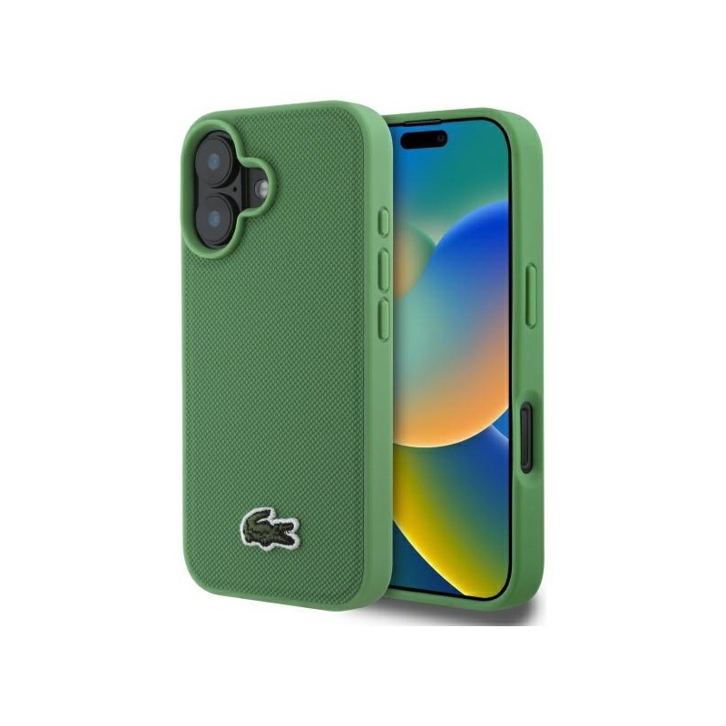 cover lacoste iphone 16 verde magsafe compatibile