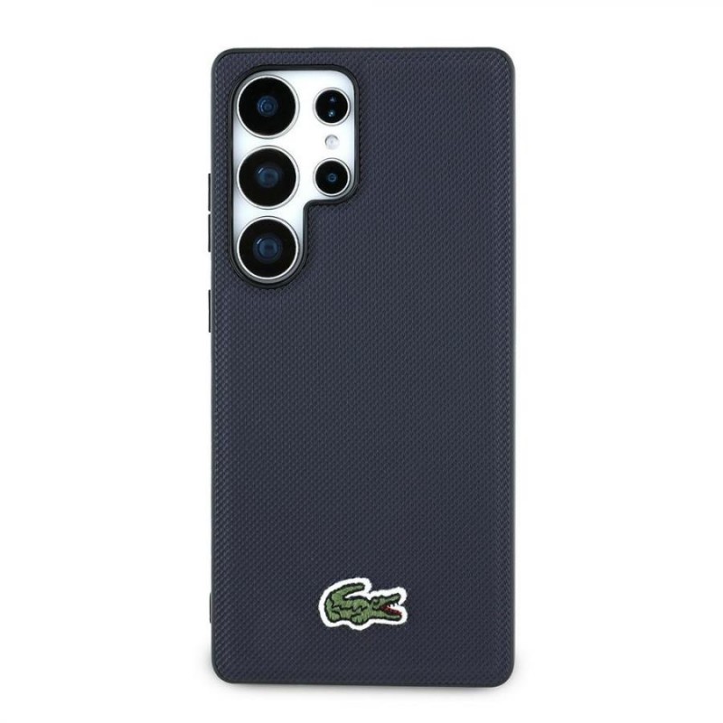cover lacoste samsung s25 nera compatibile ricarica wireless