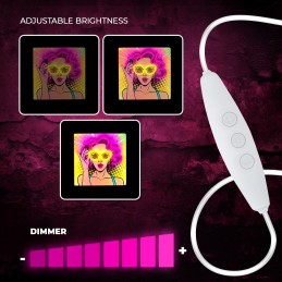 led wall neon women multicolor connettore usb con regolatore di intensita' dimensioni 320 x 18 x 320