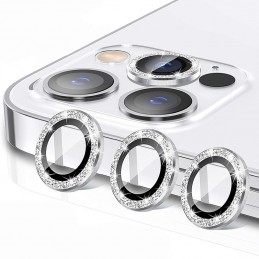 anello protettivo per fotocamere iphone 15 pro / 15 pro max diamond silver