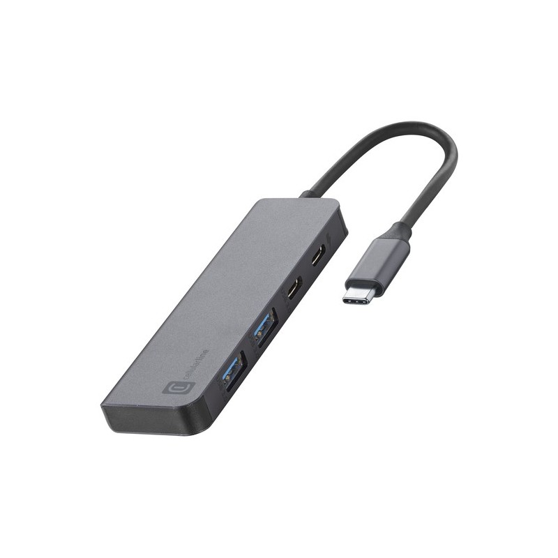 HUB 4 PORTE CON CONNETTORE TYPE C