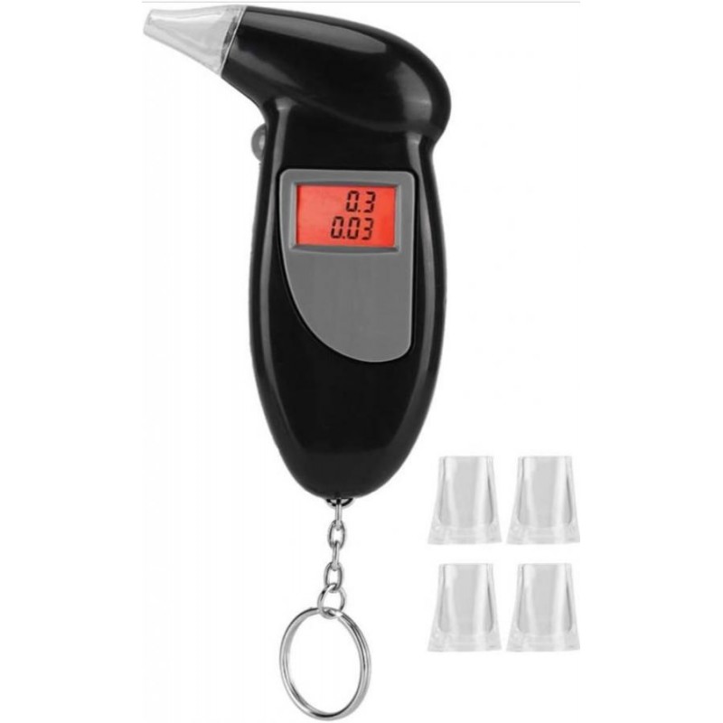 etilometro digitale per alcol test alimentazione a batterie 2 x AAA non incluse