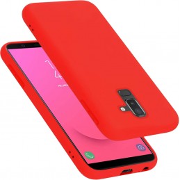 cover in silicone per samsung a6 red