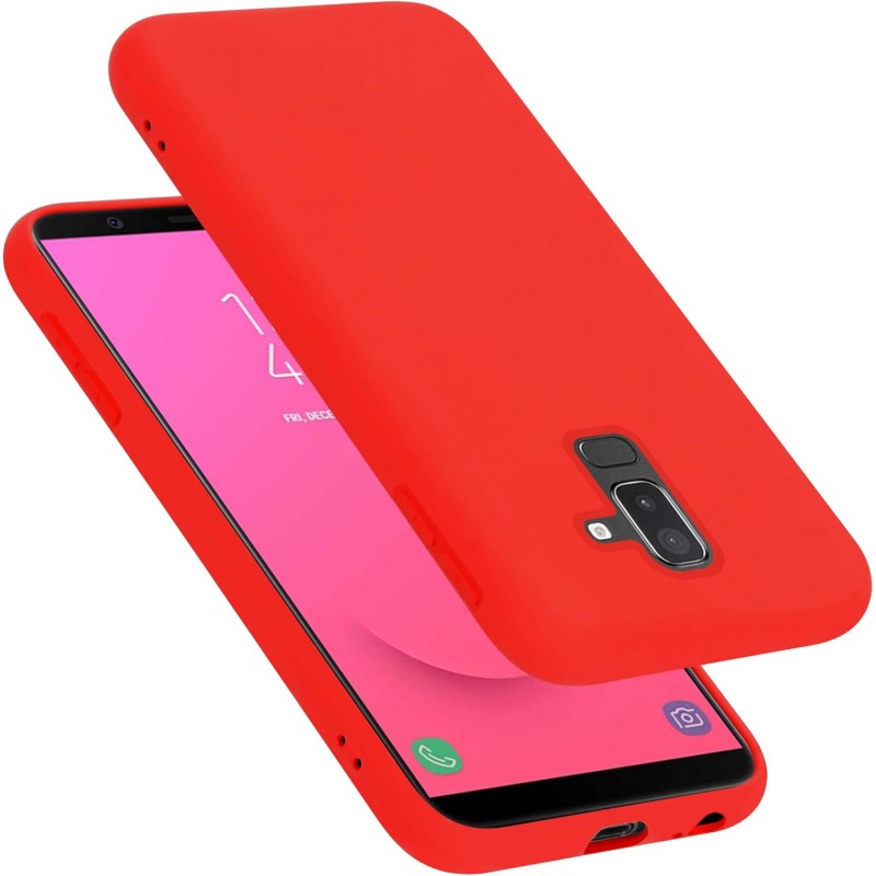 cover in silicone per samsung a6 red