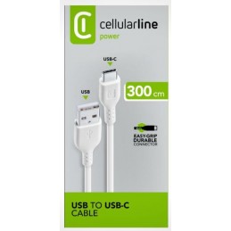 CAVO DATI 3 metri USB-C BIANCO