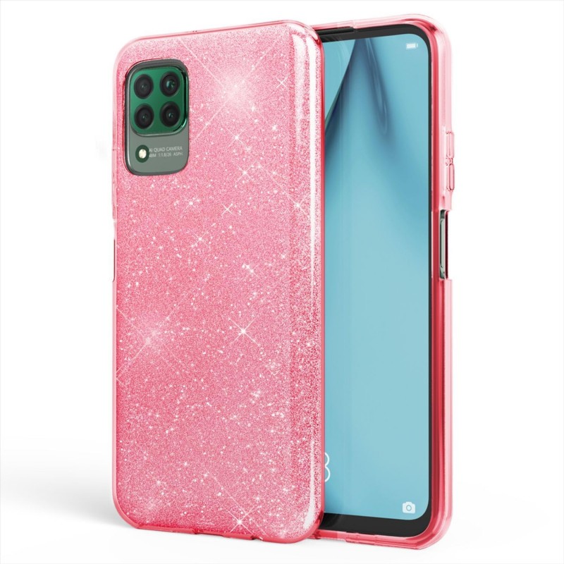 cover glitter per huawei p40 lite pink