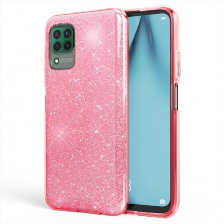 cover glitter per huawei p40 lite pink