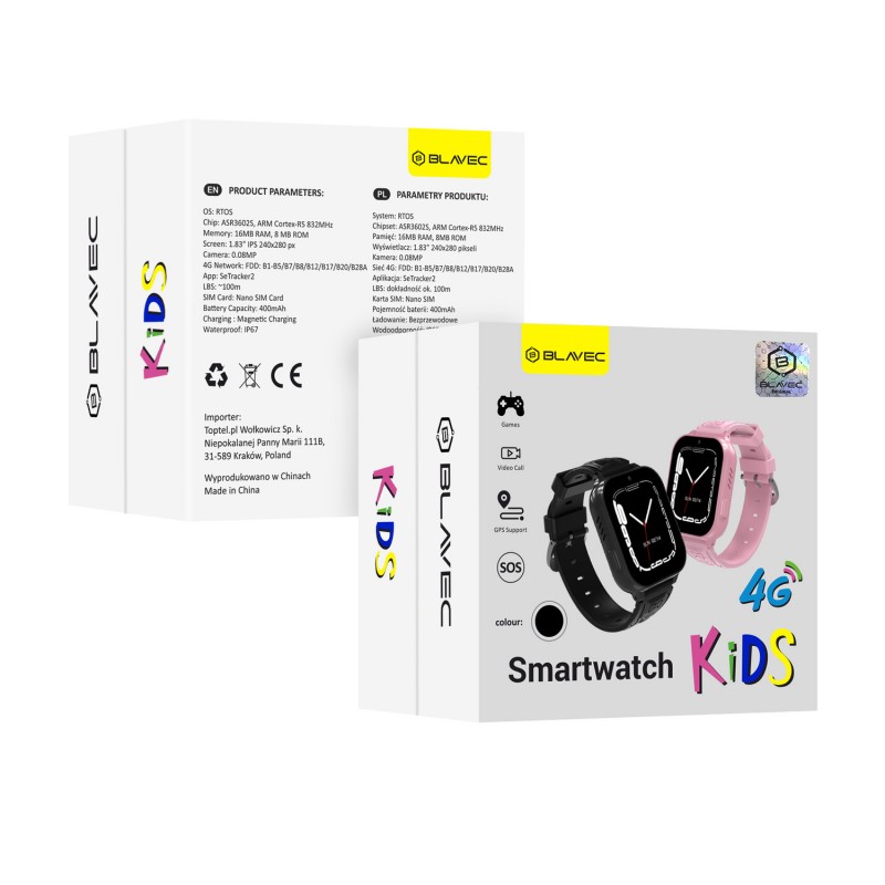 Smartwatch kids con gps e sim 4g sos l'App SeTracker2 permette ai genitori di monitorare il bambino