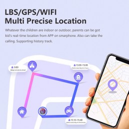 Smartwatch kids con gps e sim 4g sos l'App SeTracker2 permette ai genitori di monitorare il bambino