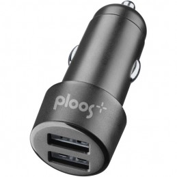 caricabatterie da auto doppia usb 2ah nero