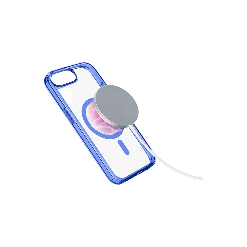 cover iphone 16E blu - trasparente magsafe