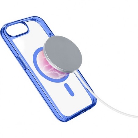 cover iphone 16E blu - trasparente magsafe