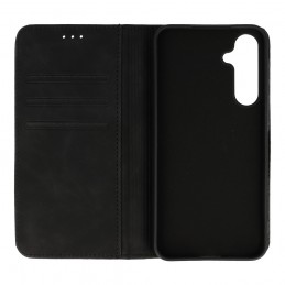 custodia a libro motorola e22 con porta carte di credito chiusura magnetica nera