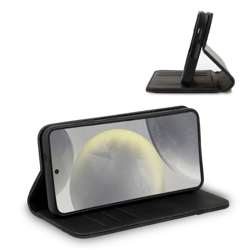 custodia a libro samsung a50 con porta carte di credito chiusura magnetica nera