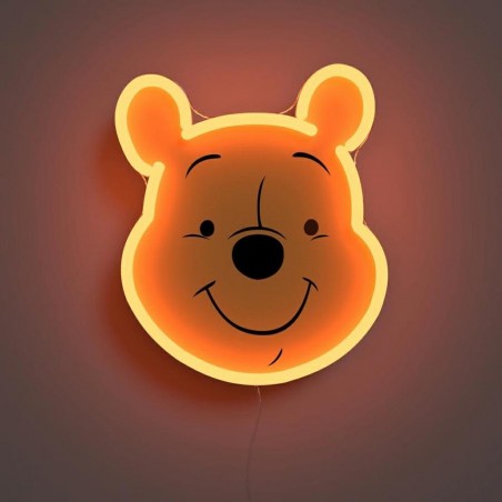 led wall neon winnie the pooh connettore usb con regolatore di intensita\' dimensioni 213 x 250 mm