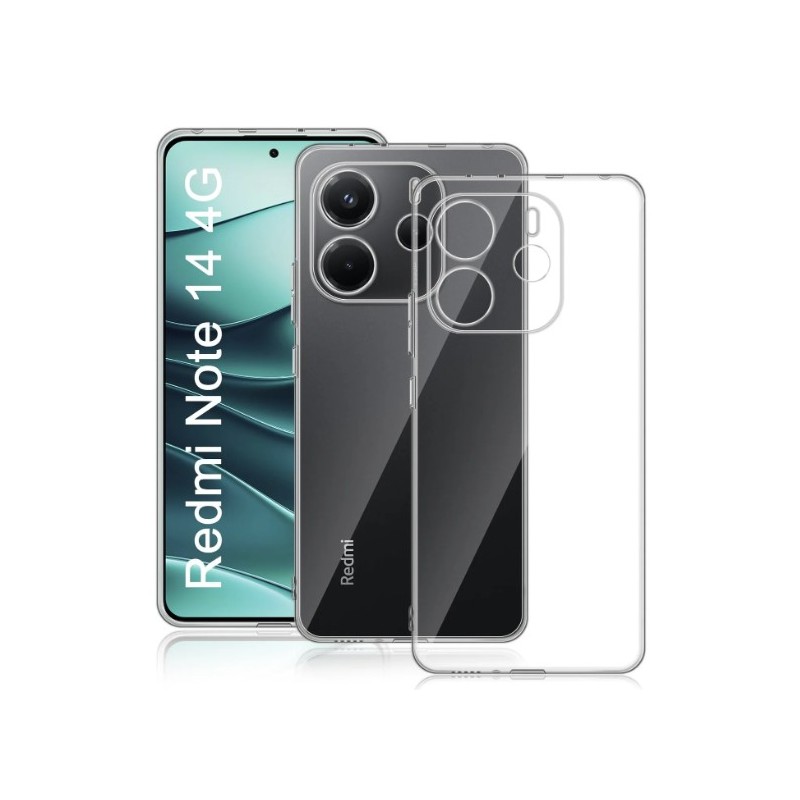 custodia in tpu xiaomi redmi note 14 4g trasparente