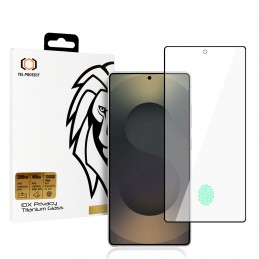 vetro temperato privacy samsung s25  ultra full glue con funzione impronta digitale