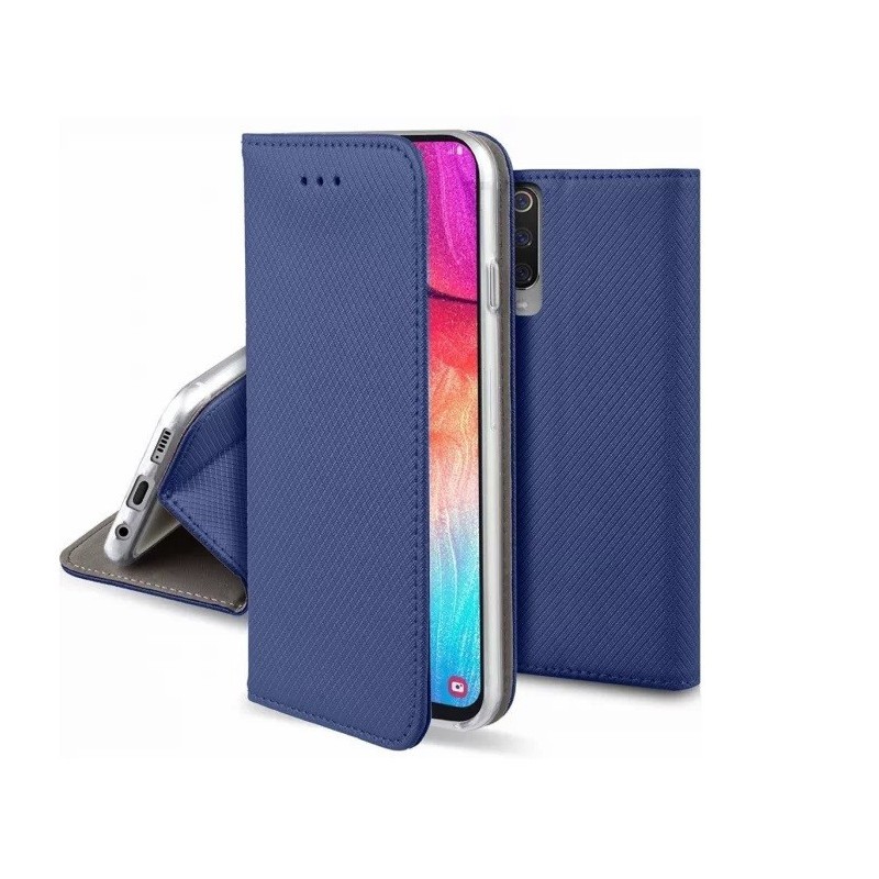 custodia a libro honor 200 smart con porta carte di credito chiusura magnetica    blu