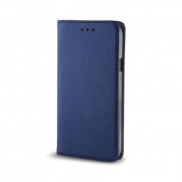 book magnetica j4 plus con porta carte di credito blu navy