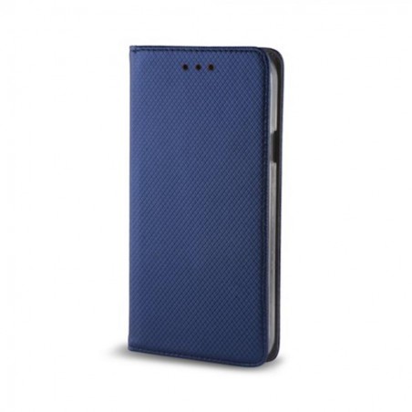 book magnetica j4 plus con porta carte di credito blu navy