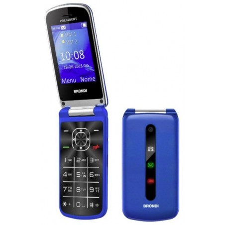 telefono cellulare brondi president blu metal