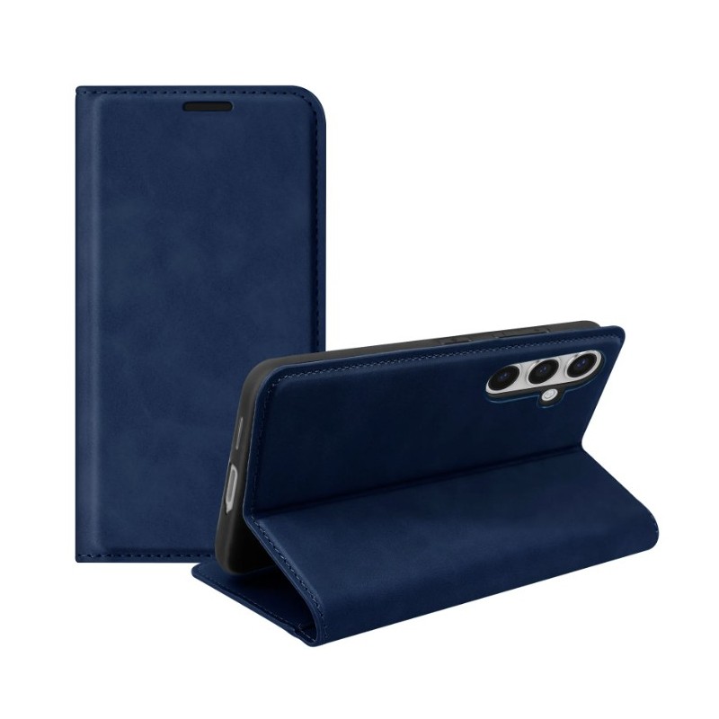 book magnetica s25 con porta carte di credito blu